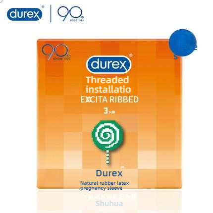 Durex Thread Design Condom Medium 3/12 Pack, Shocking Attack