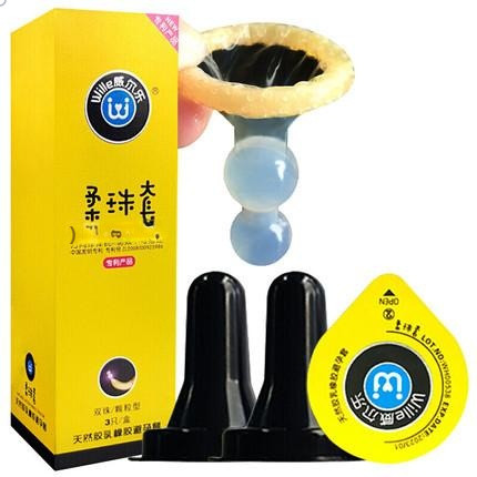 Weille Double Pearl Wolf Teeth Condom