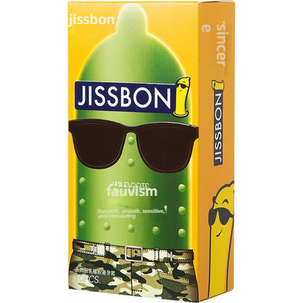Jieshibang Fauvism Dynamic Large Particle Condom Set of 10