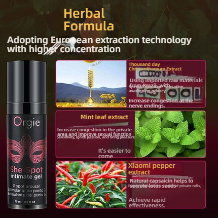 Orgie Portugal Imported High Tide G-Spot Pleasure Liquid 15ml