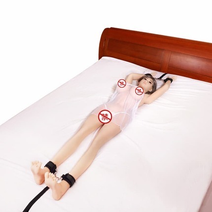 Love rope forced leg splitter SM restraint four piece set