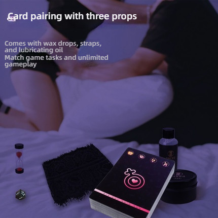 Xiaqi Fun Card Flower Front and Moon Under (Comes with Drip Wax Strap Lubricant)