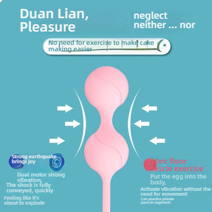 Yunman Lulu Double Shock Vaginal Exercise Ball with Remote Control and Shock Function