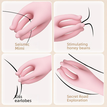 Yunman foreplay cake hand 4D shaking and rotating tentacle teasing device