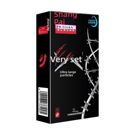 Shang brand wolf tooth set large particle condom set of 10 pieces