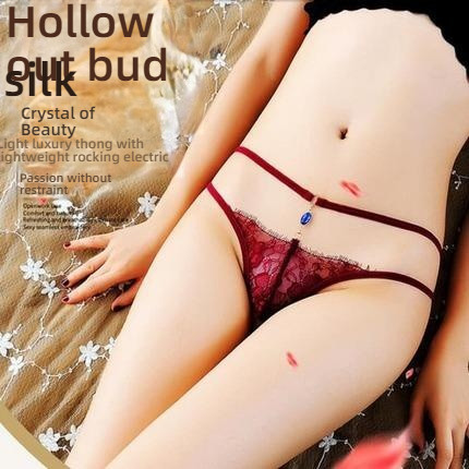 Stacy lace diamond hollow out fun underwear