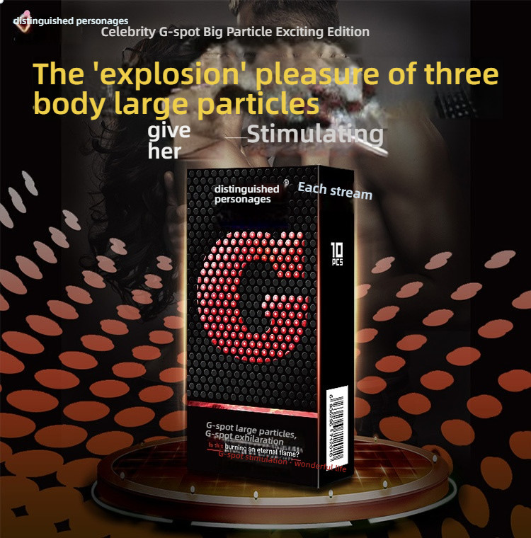 Gentleman G-spot Large Particle Series Condom Medium 10 Pack