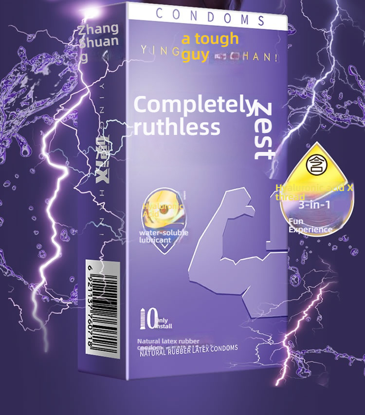 Shang Brand Hardcore Full Range Stimulating Hyaluronic Acid Condom Set of 10