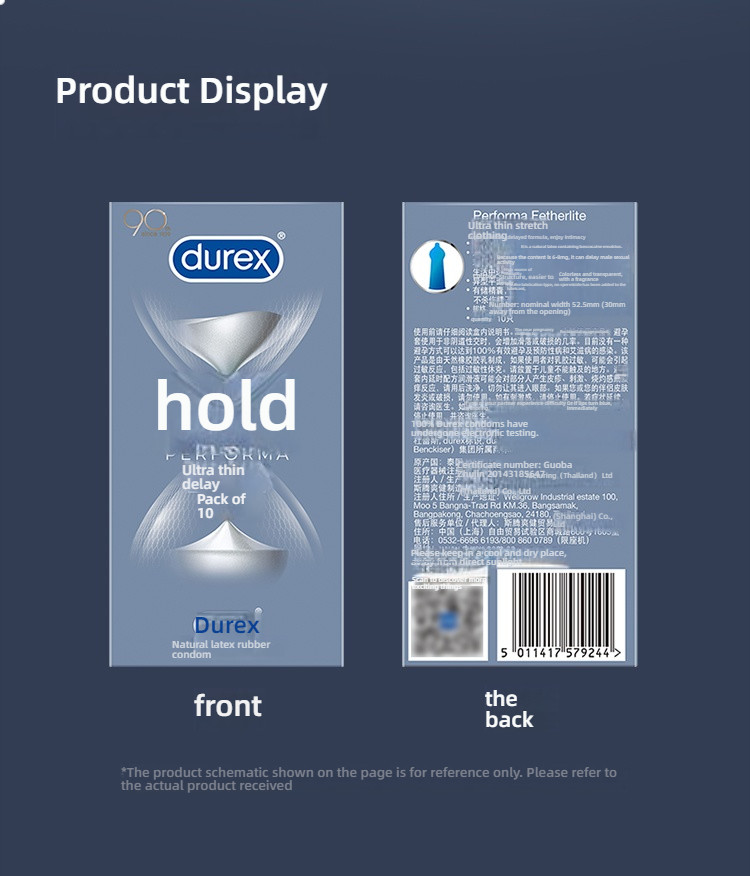 Durex Ultra Thin Delay Condom 3/6/10 Pack