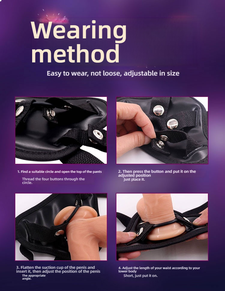 TSN 360 ° Twisted Upward Twisted Male Female Wearable dildo
