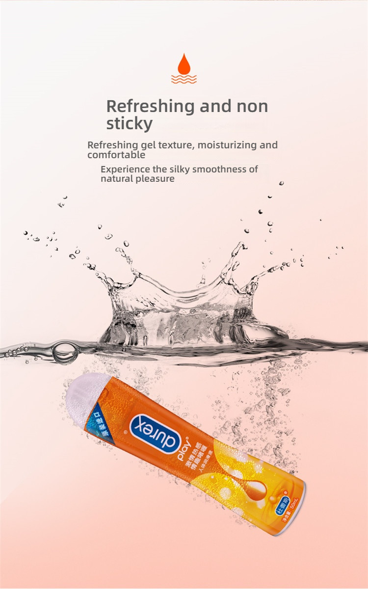Durex Hot Sensation Pleasure Xie Qing Shuang Smooth Body Lubricant 50ml