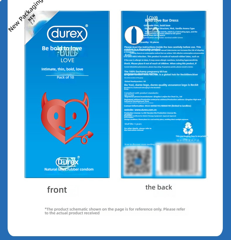 Durex Love Brave Love Bar Condom Medium 3/10 Pack