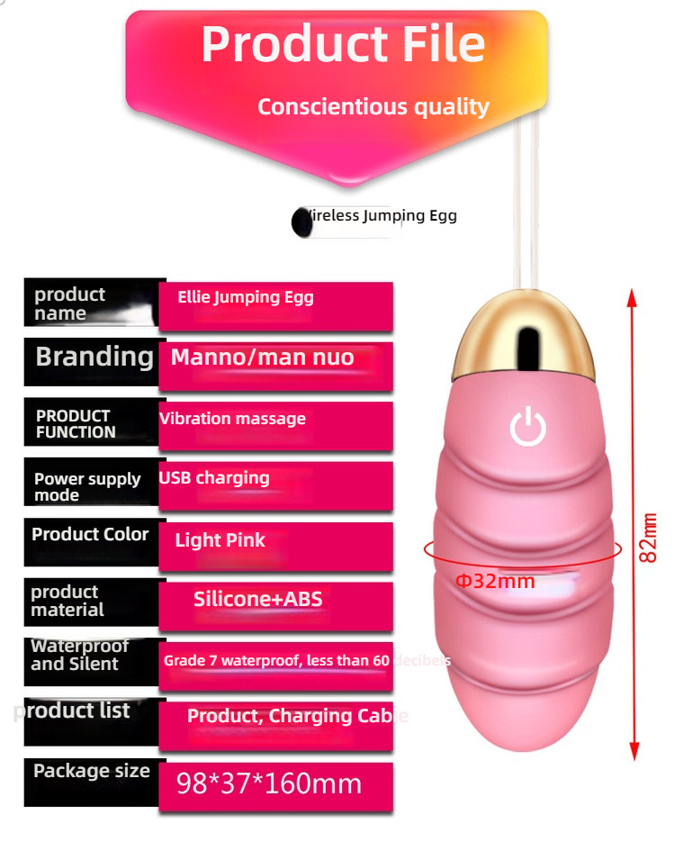 Manno Ellie Thread Stimulus Multi Frequency Shocking Jumping Egg