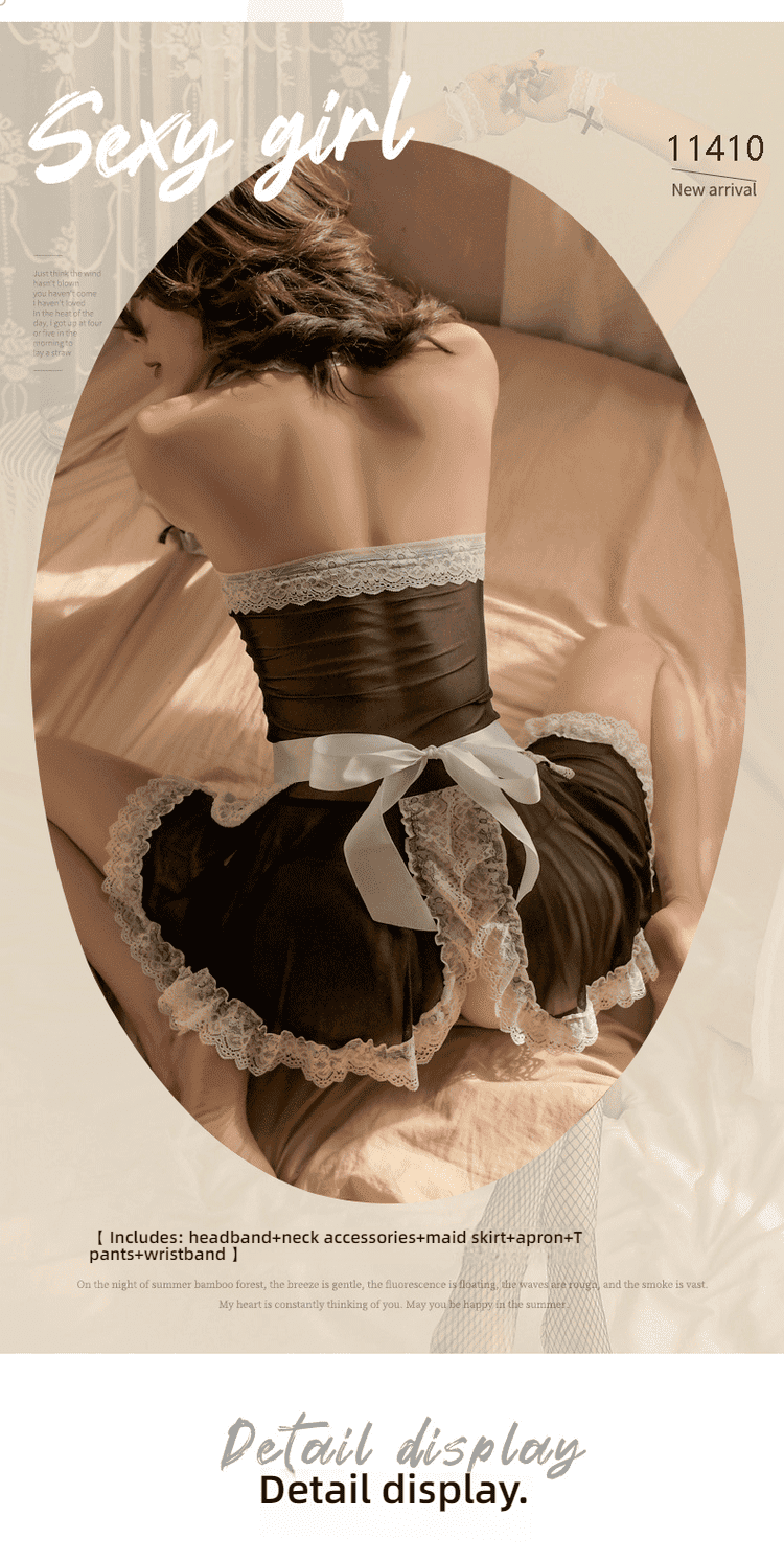 Stacey, the maid, pretends to be passionate and sexy without taking off