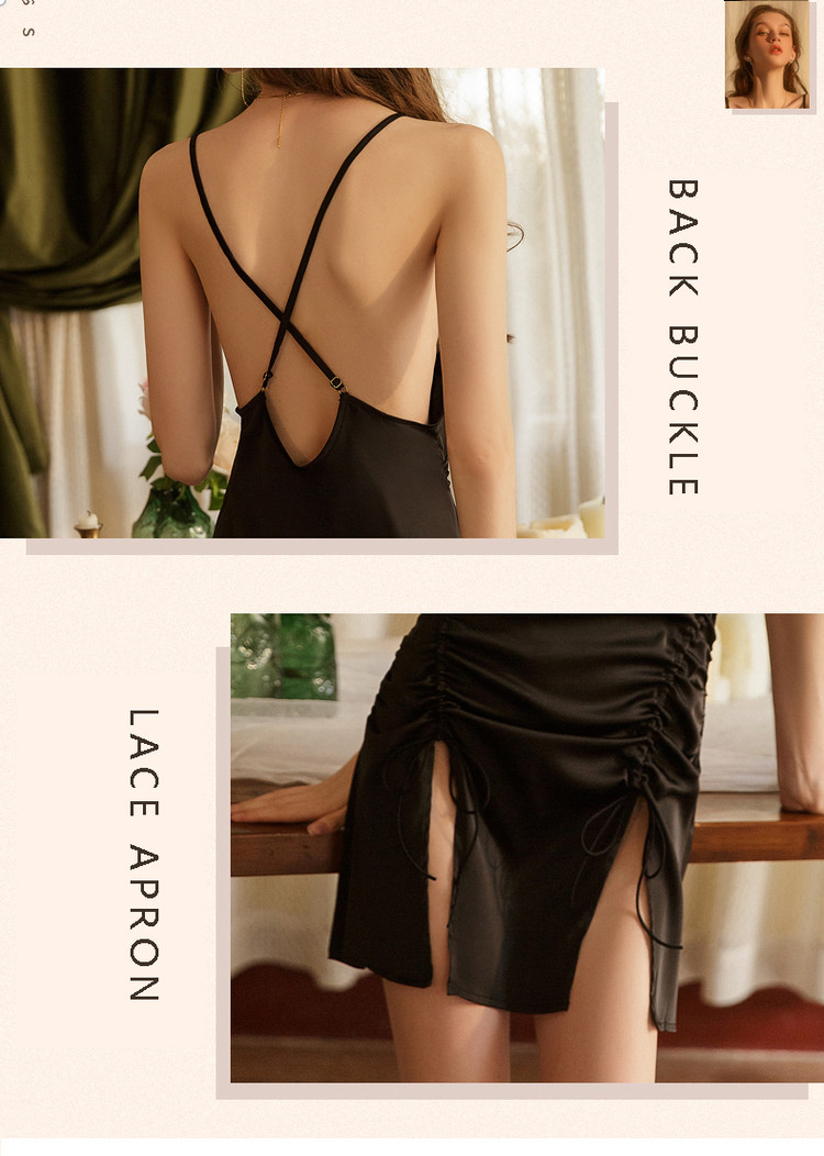 Stacey's stylish slit nightgown