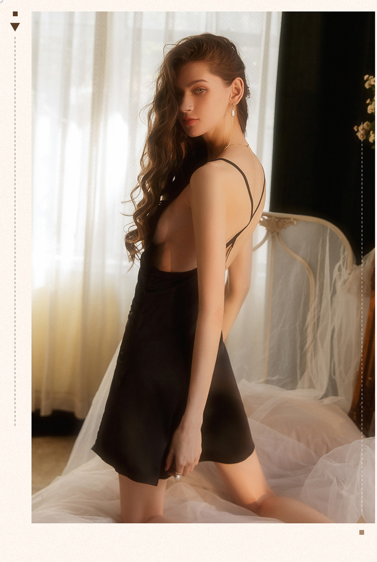 Stacey's stylish slit nightgown