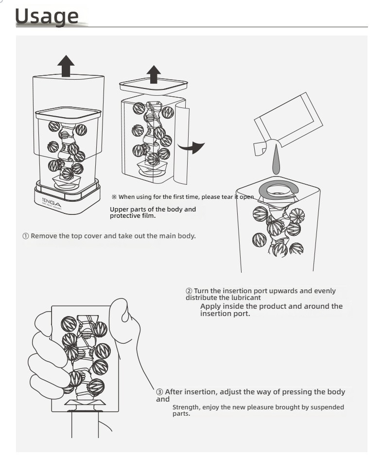TENGA CRY series men's clamp suction manual airplane cup
