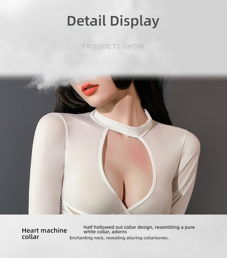 Stacy Sexy Secretary Deep V-Bag Hip Charm Dress