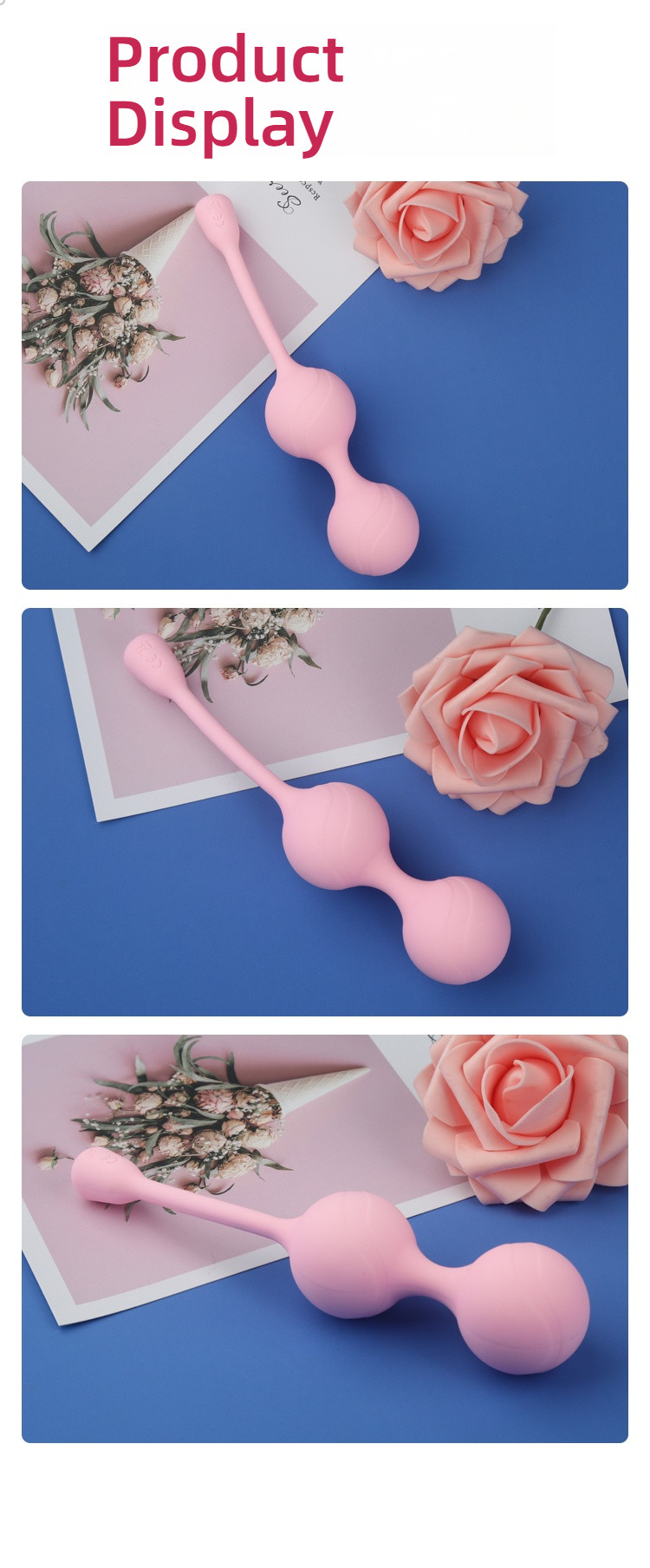 Yunman Lulu Double Shock Vaginal Exercise Ball with Remote Control and Shock Function