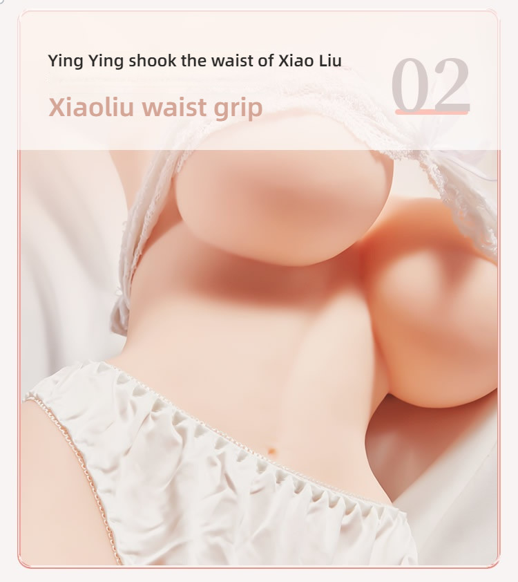 Luring Fun Giant Breasts G Cup, slim waist, perky buttocks, pure school flower, Lingwa real person replica, half body in