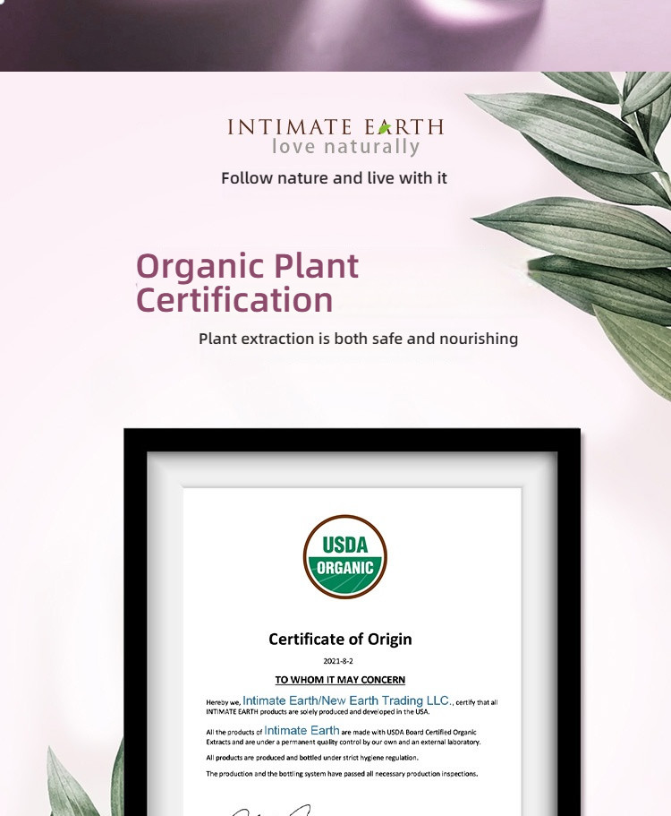 Intimate Earth imported 120ml water-based lubricant for relaxation in the rear courtyard