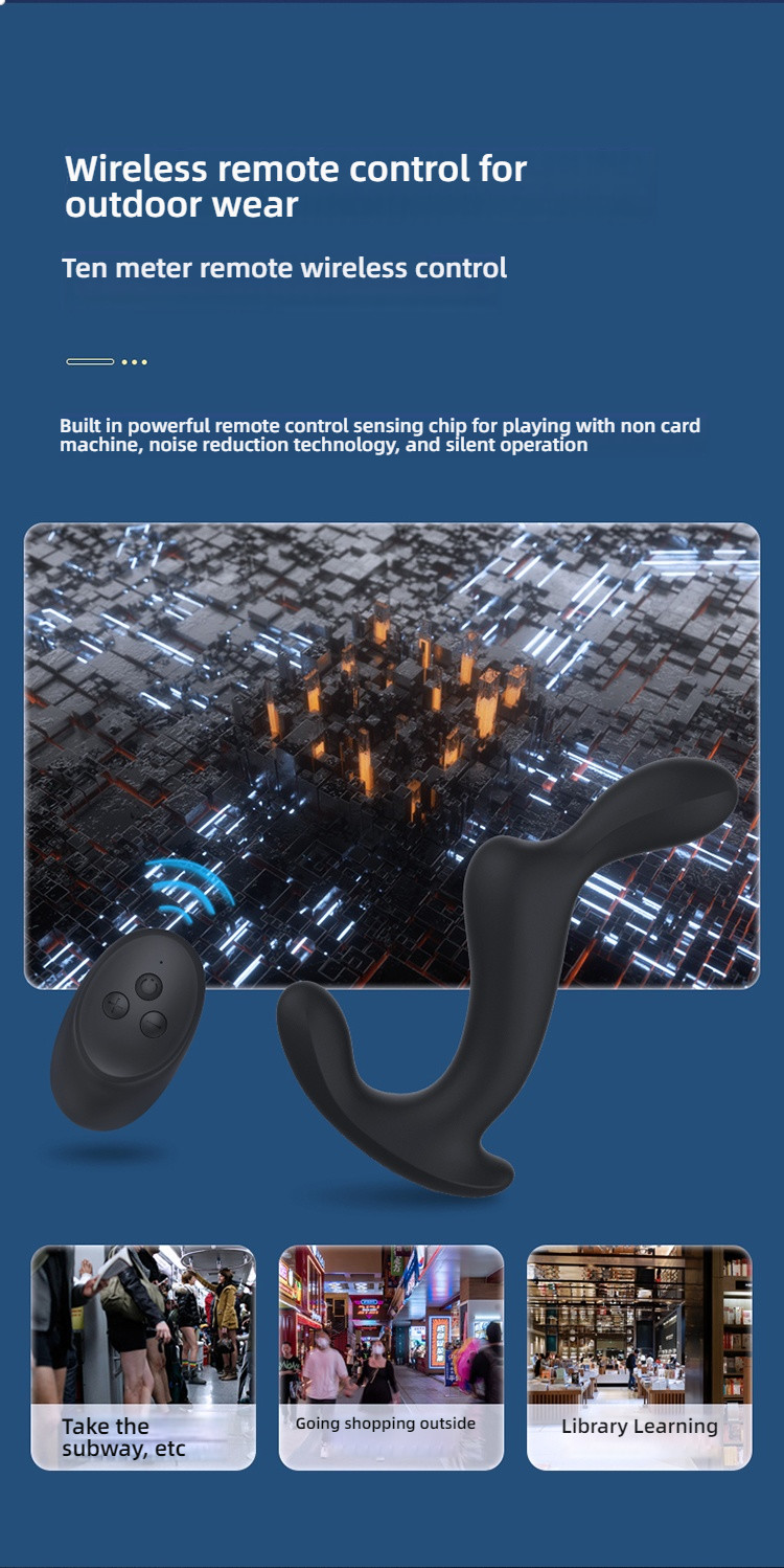 Yunman Abyss - Triple Shock 10 Frequency Prostate Massager Remote Control Edition Black