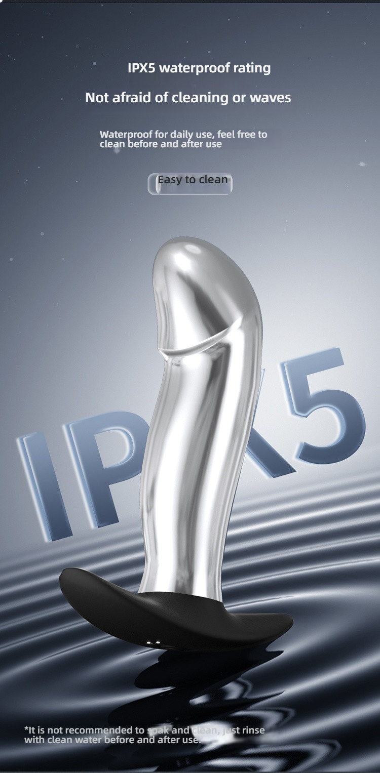 Yunman Silver Bright Anal Stopper - Wanyue Wear Anal Stopper Shock Remote Control Version for Going Out