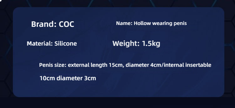 Men's exclusive hip bag hollow wearing penis
