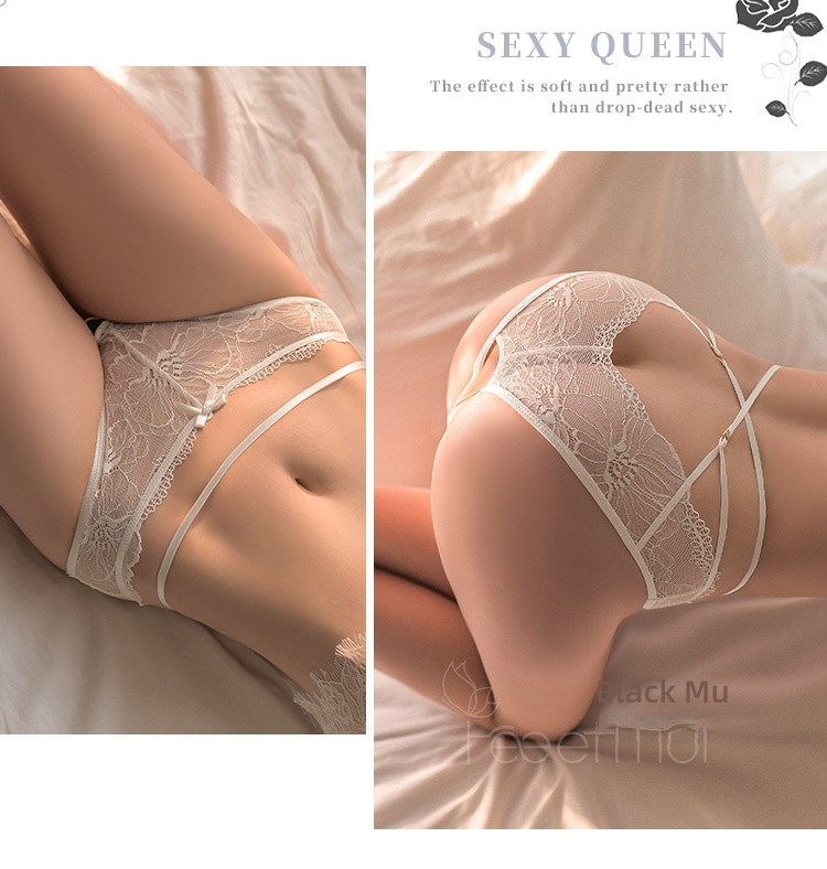 Fei Mu opened crotch and beautiful buttocks underwear