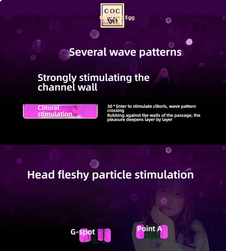 COC wave pattern particles wireless remote control, curling and jumping eggs