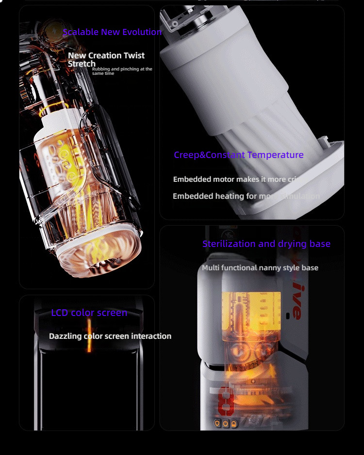 Easy Live No8 APP intelligent control cloud voice package telescopic heating airplane cup