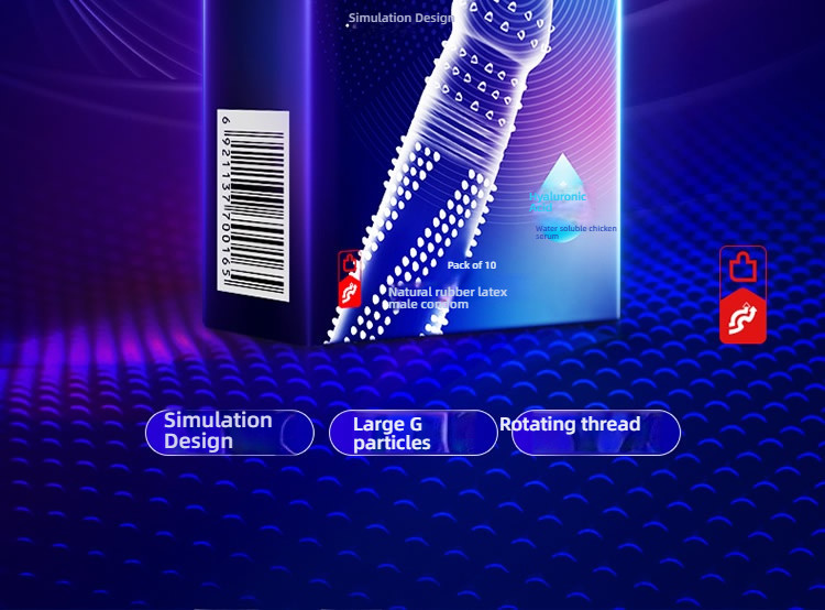Shang brand multi position G-spot stimulation condom set of 10 pieces