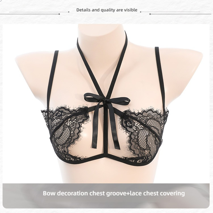 Fei Mu Mi Milk Beauty Lace Open Crotch Three Point Style